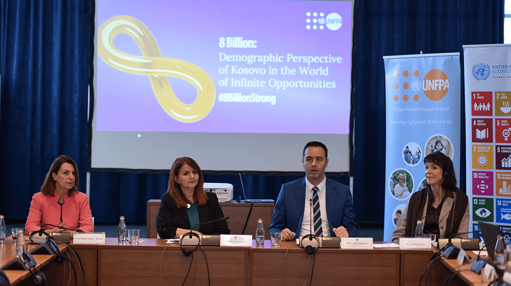  UNFPA and the Assembly of Kosovo Council for Sustainable Development holding a stakeholder roundtable on 15 November 2022