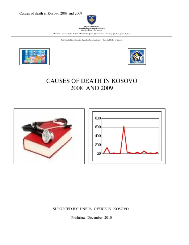 Causes of Death in Kosovo 2008 and 2009